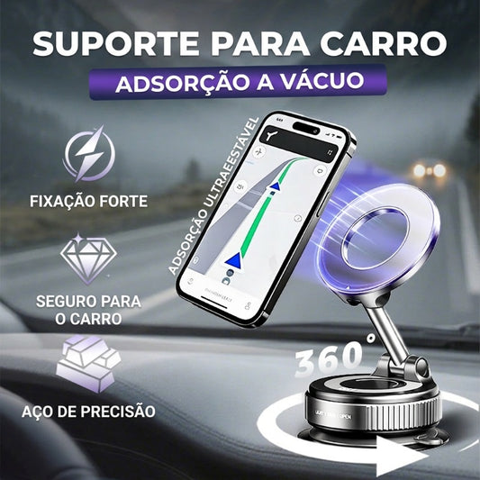 Suporte magnético dobrável para telemóvel de carro