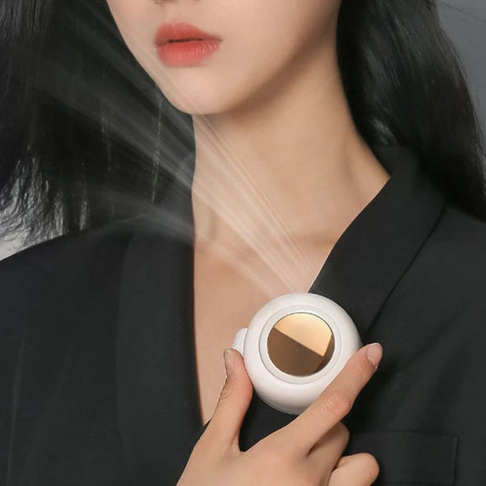 🥳OFERTA HOT 2026🥳💞Mais de 50K vendidos!💨 Ventilador de clipe tipo redemoinho para cintura e pescoço – 2 em 1: pode ser preso na cintura ou usado como colar. Até 23 horas de autonomia, silencioso e potente (5100 rpm)🌀🌿