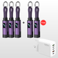 🔌 Cabo de Carregamento 4 em 1 com Visor Digital e Chaveiro – Carregamento Rápido, Resistente a Dobras e Compacto⚡🔋