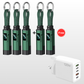 🔌 Cabo de Carregamento 4 em 1 com Visor Digital e Chaveiro – Carregamento Rápido, Resistente a Dobras e Compacto⚡🔋