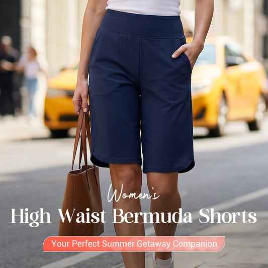 ⏰Último dia de promoção 49% DE DESCONTO🔥 Shorts femininos de yoga de cintura alta com bolsos