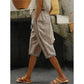 Calças capri femininas de verão com detalhes em renda