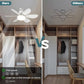🏆ÚLTIMO DIA DE PROMOÇÃO 49% DE DESCONTO🔥 SmartBreez™ Ventilador de teto com luz LED 40W – 20,5” ultrassilencioso com controlo remoto 🎯 | E27 + Adaptador B22 GRÁTIS 🔌 | Para quarto 😴, cozinha 👩‍🍳 e garagem 🛠️ – Pronto para o Reino Unido! 🇬🇧