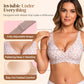 💗 ÚLTIMO DIA DE PROMOÇÃO! 50% DE DESCONTO ⚡ Mais de 50.000 unidades vendidas 💕 Sutiã Jelly sem aro para mulher – confortável, com efeito push-up, sem costuras, decote em V profundo, ideal para o dia a dia e para usar com t-shirts