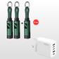🔌 Cabo de Carregamento 4 em 1 com Visor Digital e Chaveiro – Carregamento Rápido, Resistente a Dobras e Compacto⚡🔋