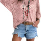 ⏰ Último dia de oferta 50% de desconto 🔥 Hot Sale - Top feminino estilo boho com detalhes em crochê bege e decote em V