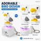 Chaveiro Eletrônico com Luz Ativado por Voz Mine Little Bird: Chaveiro Criativo em Forma de Pato que Emite Som ao Apertar