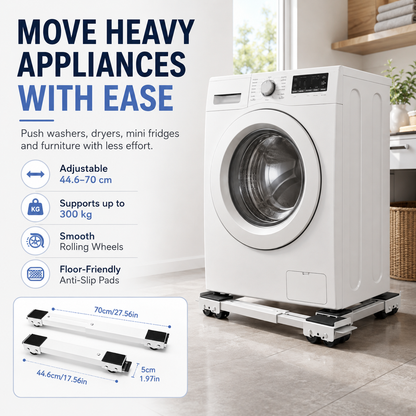 🥳2026 HOT SALE🥳💞50K+ SOLD!🛠️🛡️  Easy Move Roller Bracket – 300kg load, adjustable length & non‑slip mats. Move heavy furniture without scratching floors – save on costly floor repairs! 🪑💨