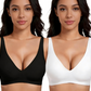 💗 ÚLTIMO DIA DE PROMOÇÃO! 50% DE DESCONTO ⚡ Mais de 50.000 unidades vendidas 💕 Sutiã Jelly sem aro para mulher – confortável, com efeito push-up, sem costuras, decote em V profundo, ideal para o dia a dia e para usar com t-shirts