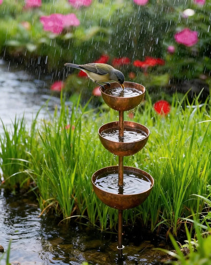 🐦 Últimas horas da promoção relâmpago 19,99 €!!⚡ Suporte para plantas Rain Catcher 🌧️ Ornamento metálico de jardim