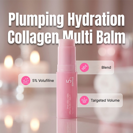 🩷✨Último dia: compre 1 e leve 1 grátis✨🩷 Bálsamo multifuncional Pink Collagen Volume | Tudo em um com Volufiline, e NAD em stick para um aspeto mais jovem