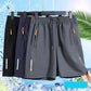 💎 50% DE DESCONTO NOS SHORTS ELÁSTICOS DE VERÃO MASCULINOS! 💎 Respiráveis, com bolsos com zíper e ajuste flexível 🩳❄️