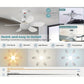 🏆ÚLTIMO DIA DE PROMOÇÃO 49% DE DESCONTO🔥 SmartBreez™ Ventilador de teto com luz LED 40W – 20,5” ultrassilencioso com controlo remoto 🎯 | E27 + Adaptador B22 GRÁTIS 🔌 | Para quarto 😴, cozinha 👩‍🍳 e garagem 🛠️ – Pronto para o Reino Unido! 🇬🇧