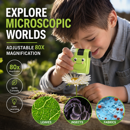 🔥A vender rapidamente – 50% de desconto na liquidação🎁Microscópio educativo portátil para crianças