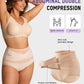 🌸 Último dia com preço especial 19.99€! 🔥Compre 1 e leve 1 grátis🎁Calcinha modeladora cruzada de cintura alta plus size