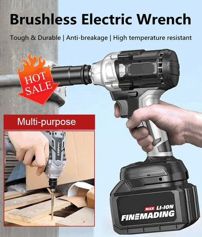 🔥 OFERTA QUENTE! 🔥 PARAFUSADEIRA ELÉTRICA SEM ESCOVAS – Potente, sem escovas que se desgastam! 🧰