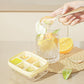 Mini forma de cubos de gelo com 6 compartimentos, adequada para contato com alimentos e fácil de desenformar
