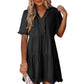 🔥Promoção quente de verão 2026 – 49% DE DESCONTO🌈 Vestido feminino casual evasê fluido com decote em V e babados