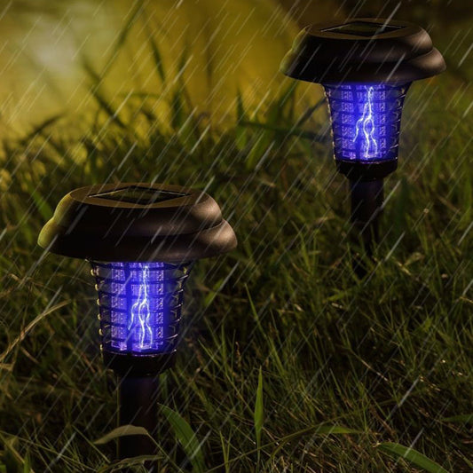 🎁 Lâmpada estaca solar mata-mosquitos