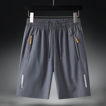 💎 50% DE DESCONTO NOS SHORTS ELÁSTICOS DE VERÃO MASCULINOS! 💎 Respiráveis, com bolsos com zíper e ajuste flexível 🩳❄️