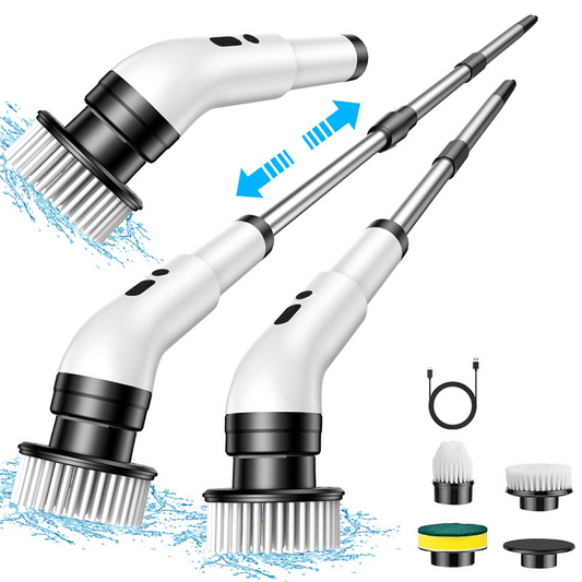 📢📢50% DE DESCONTO!! ⏰ Escova elétrica de limpeza multifuncional — limpeza profunda sem esforço! ✨