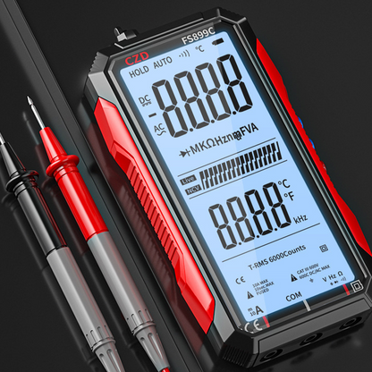 🔧 50% DE DESCONTO AGORA! ⚡ Multímetro digital recarregável por USB – alcance automático, retroiluminação LCD e design portátil 📏
