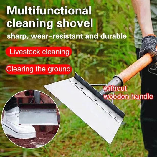 🪠 50% OFF AGORA! 🔧 Pá Multifuncional de Limpeza em Aço Resistente – Construção Robusta, Cabo Ergonómico e Versátil para Uso Interior e Exterior 🌿