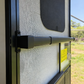 Pega de alumínio para porta de rede mosquiteira de autocaravana