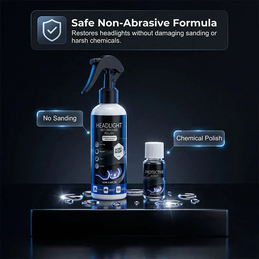 🚗 50% DE DESCONTO AGORA! 🔆Kit profissional de restauração de faróis de carro