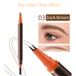 🎁 Oferta por tempo limitado! Compre 2 e leve 1 grátis ✨ Caneta líquida para sobrancelhas de dupla ponta com aplicador de 2 pontas bifurcadas