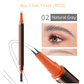 🎁 Oferta por tempo limitado! Compre 2 e leve 1 grátis ✨ Caneta líquida para sobrancelhas de dupla ponta com aplicador de 2 pontas bifurcadas