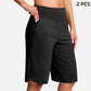 ⏰Último dia de promoção 49% DE DESCONTO🔥 Shorts femininos de yoga de cintura alta com bolsos