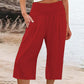 ☀️PROMOÇÃO QUENTE 2026 50% DE DESCONTO🌿 Calças cropped femininas leves com cintura elástica