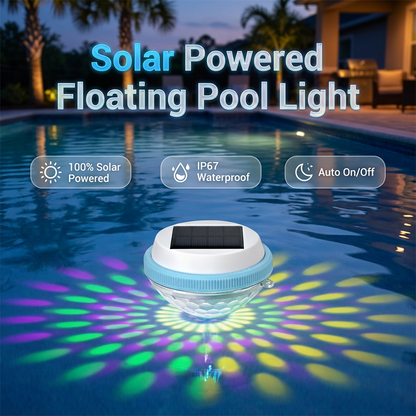 📉 Os preços caíram! Garanta antes que acabe 🏃‍♂️ Luz LED solar flutuante para piscina