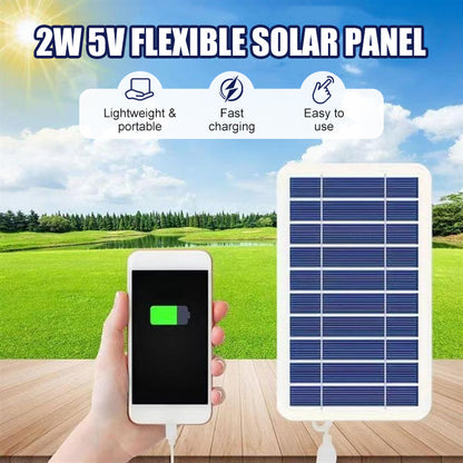 Painel solar flexível de 2W e 5V