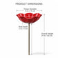 🐦 ¡50% DE DESCUENTO AHORA! 💖Flor de metal com bebedouro para pássaros – Uma linda decoração de jardim em um só produto!