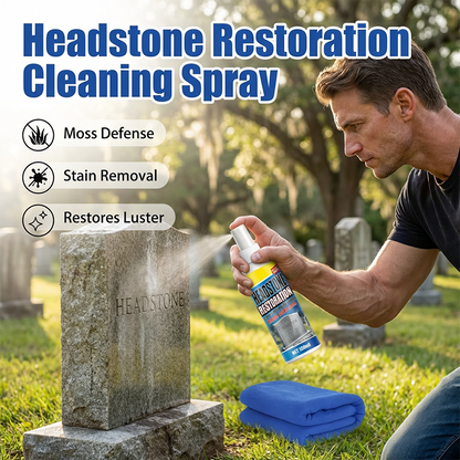 Spray de restauração e limpeza para lápides