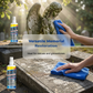 Spray de restauração e limpeza para lápides