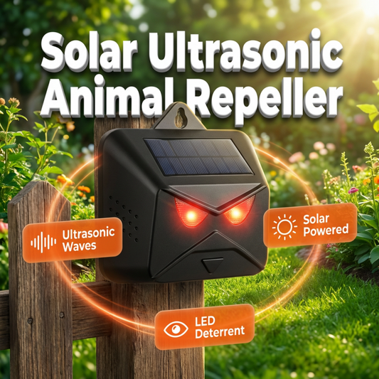 ⏰🎁 Repelente de animais movido a energia solar para áreas externas