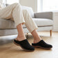 Tamancos plataforma femininos slip-on perfurados