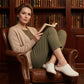 Tamancos plataforma femininos slip-on perfurados