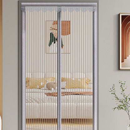 🦟 50% DE DESCONTO 🧲 Porta mosquiteira magnética reforçada – Instalação fácil sem perfuração – Anti-insetos, passagem mãos livres e compatível com portas de até 210 cm 🚪