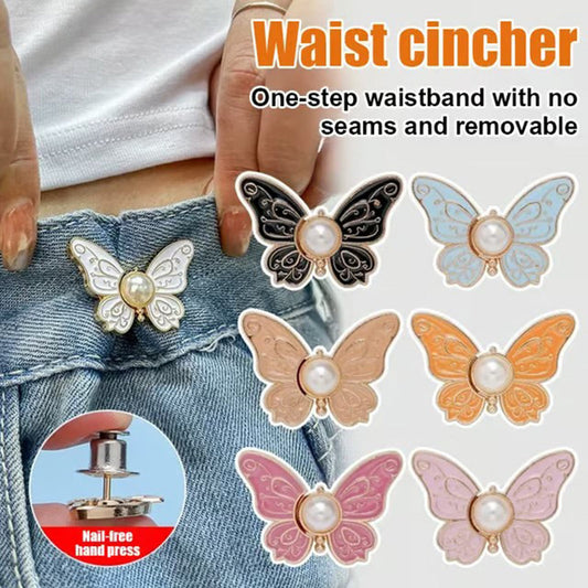 🦋Fivela removível de ajuste de cintura com borboleta