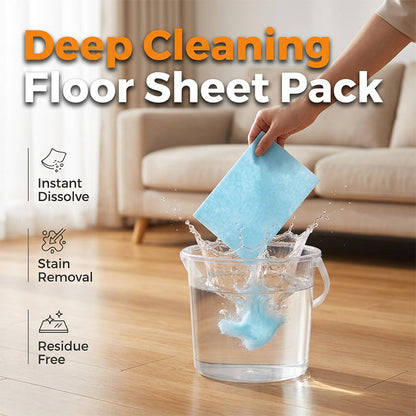 🧼 30 folhas para limpeza de pisos – Dissolvem instantaneamente e limpam profundamente todos os tipos de piso. Compre 2 e economize 15%!