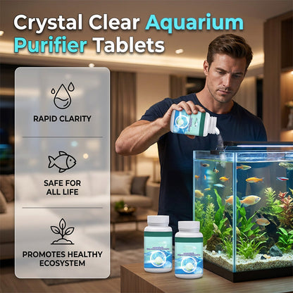 🐠 Compre 1 e leve 1 grátis✨Comprimidos efervescentes para aquário – Água cristalina, sem odores, clarificação rápida 💧