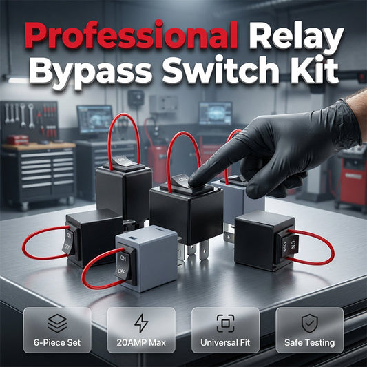 Testador de relés automotivos e kit de cabos de bypass
