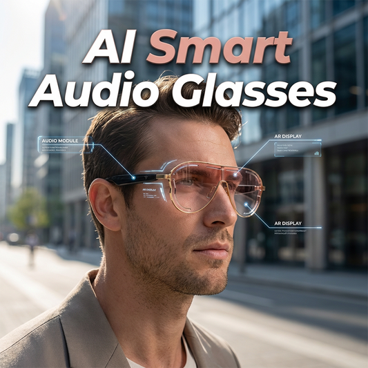 🔥 Estoque limitado – 50% DE DESCONTO🔥 Óculos inteligentes com áudio e Bluetooth 5.4