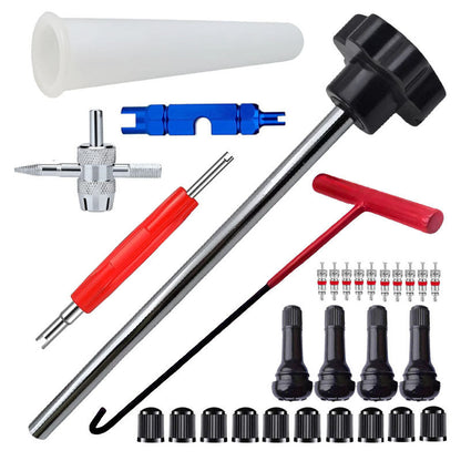 Kit de ferramentas para troca rápida da válvula do pneu do carro