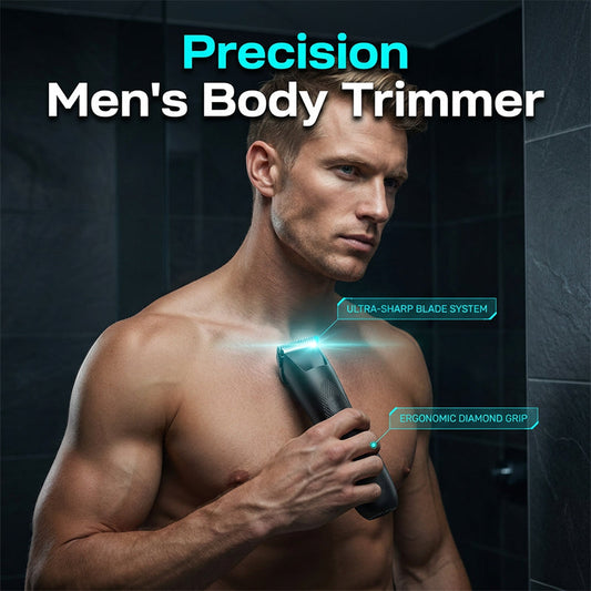 Aparador elétrico de pelos corporais para homem