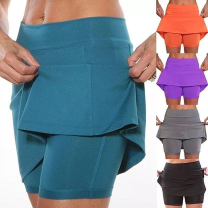 🌟50% DE DESCONTO – 🎁Saia shorts esportiva antiatrito – super macia e confortável🔥